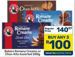 Pick n Pay Hypermarket Bakers Romany Creams or Choc-Kits Assorted 200g offer