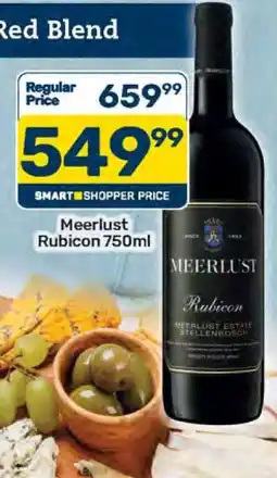 Pick n Pay Meerlust Rubicon 750ml offer