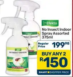 Pick n Pay Hypermarket Efekto No Insect Indoor Spray Assorted 375ml offer