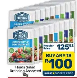 Pick n Pay Hypermarket Hinds Salad Dressing Assorted 10g offer