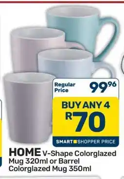 Pick n Pay Hypermarket HOME V-Shape or Barrel Colorglazed Mug offer