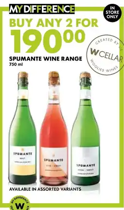 Woolworths Spumante Wine Range Assorted offer
