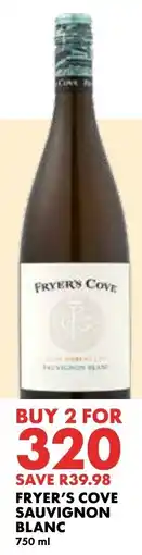Woolworths Fryer's Cove Sauvignon Blanc offer