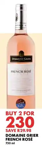 Woolworths Domaine Grier French Rosé offer