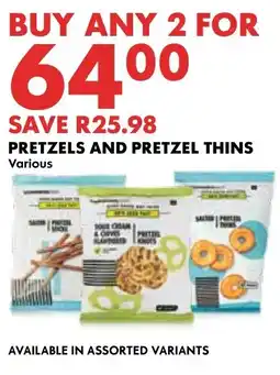 Woolworths Pretzels and Pretzel Thins Assorted offer