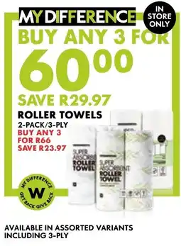 Woolworths Roller Towels Assorted offer