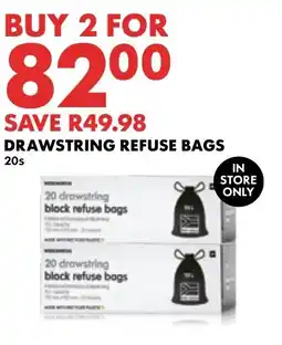 Woolworths Drawstring Refuse Bags offer