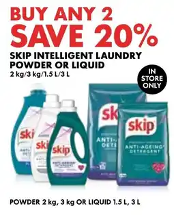 Woolworths Skip Intelligent Laundry Powder or Liquid offer