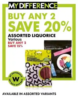 Woolworths Assorted Liquorice offer