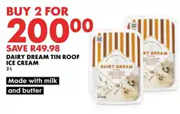 Woolworths DAIRY DREAM TIN ROOF ICE CREAM offer