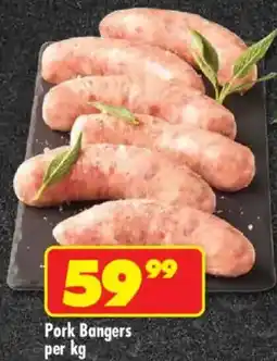 Shoprite Pork Bangers offer