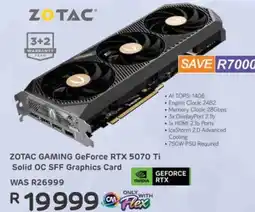 Computer Mania ZOTAC GAMING GeForce RTX 5070 Ti Solid OC SFF Graphics Card offer