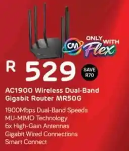 Computer Mania AC1900 Wireless Dual-Band Gigabit Router MR50G offer
