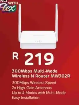 Computer Mania 300Mbps Multi-Mode Wireless N Router MW302R offer