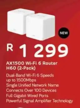 Computer Mania AX1500 Wi-Fi 6 Router H60 offer