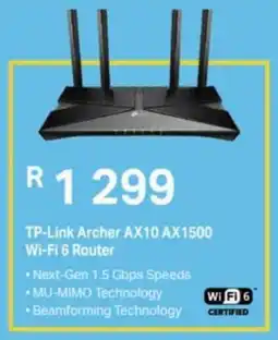 Computer Mania TP-Link Archer AX10 AX1500 Wi-Fi 6 Router offer