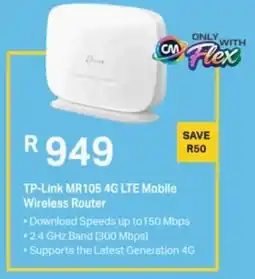 Computer Mania TP-Link MR105 4G LTE Mobile Wireless Router offer