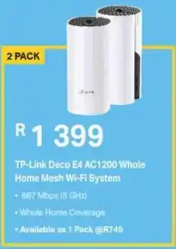 Computer Mania TP-Link Deco E4 AC1200 Whole Home Mesh Wi-Fi System offer