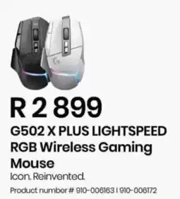Computer Mania G502 X PLUS LIGHTSPEED RGB Wireless Gaming Mouse offer