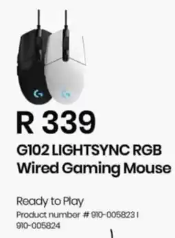 Computer Mania Logitech G102 Lightsync RGB Wired Gaming Mouse offer