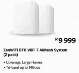 Computer Mania ZenWiFi BT8 WiFi 7 AiMesh System offer