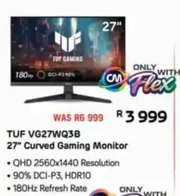 Computer Mania TUF VG27WQ3B 27" Curved Gaming Monitor offer