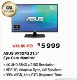Computer Mania ASUS VP327Q 31.5" Eye Care Monitor offer