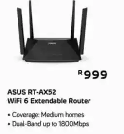 Computer Mania ASUS RT-AX52 WiFi 6 Extensible Router offer