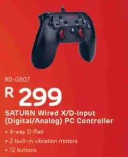 Computer Mania SATURN Wired X/D-input (Digital/Analog) PC Controller offer