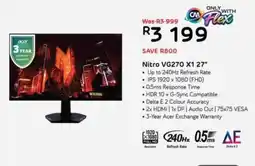 Computer Mania Acer Nitro VG270 X1 27" offer