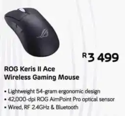 Computer Mania ROG Keris II Ace Wireless Gaming Mouse offer