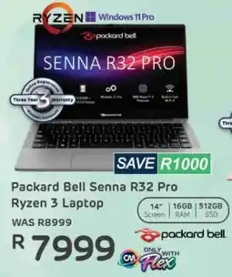Computer Mania Packard Bell Senna R32 Pro Ryzen 3 Laptop offer