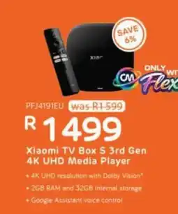 Computer Mania Xiaomi TV Box S 3rd Gen 4K UHD Media Player offer