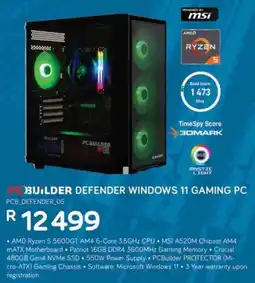 Computer Mania PCBuilder Defender Windows 11 Gaming PC offer