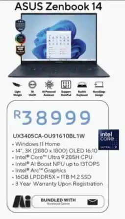 Computer Mania ASUS Zenbook 14 offer