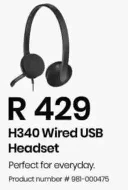 Computer Mania H340 Wired USB Headset offer