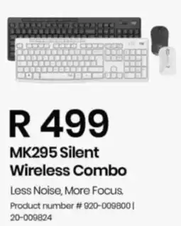 Computer Mania Logitech MK295 Silent Wireless Combo offer