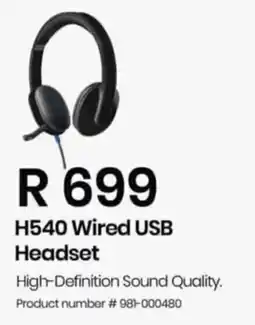 Computer Mania H540 Wired USB Headset offer