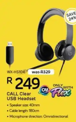 Computer Mania CALL Clear USB Headset offer