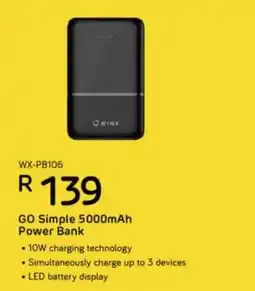 Computer Mania GO Simple 5000mAh Power Bank offer