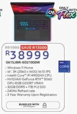Computer Mania ROG Laptop offer