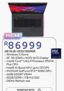 Computer Mania Intel Core Ultra 9 Processor 290HX Plus CPU offer