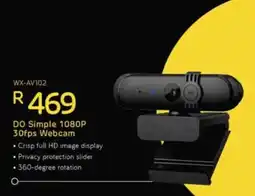Computer Mania DO Simple 1080P 30fps Webcam offer