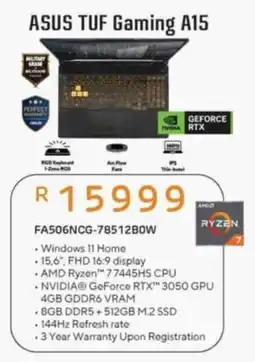 Computer Mania ASUS TUF Gaming A15 offer