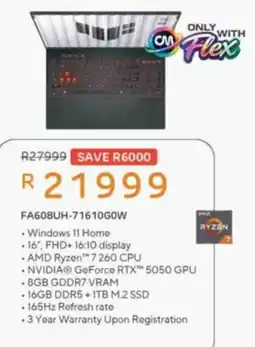 Computer Mania FA608UH-71610G0W offer