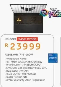 Computer Mania FX608JMR-I71610G0W offer