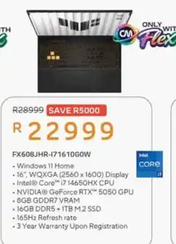 Computer Mania FX608JHR-i71610G0W offer