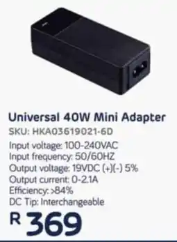Computer Mania Universal 40W Mini Adapter offer