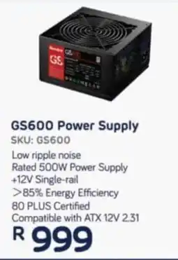 Computer Mania GS600 Power Supply offer