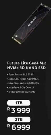 Computer Mania Future Lite Gen4 M.2 NVMe 3D NAND SSD offer